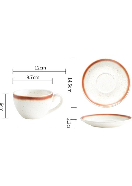 Japon Tarzı Kahve Fincanı Seramik Öğleden Sonra Çay Vintage Lüks Çevre Dostu Seyahat Kupası ve Tabağı Sevimli Tazas De Cafe Drinkware 5 | Teacup tabak Setleri (Yurt Dışından) fırsatları