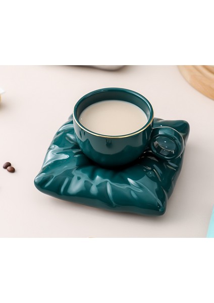 Ev Kahve Fincanı Set Seramik Öğleden Sonra Çay Bardağı Seti Lüks Küçük Hediye Kutusu Çevre Dostu Tazas De Cafe Yaz Kupası Seti EB5BD | Kupa ve tabaklar (Yurt Dışından)