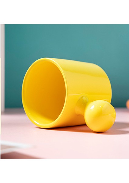 Yomdid Macaron Renkli Kahve Fincanı Suni Yaratıcı Seramik Fincan Kahve Kupa Pratik Süt Çayı Içme Kupası Daire Seti Drinkware | Kahve Kupası ve tabak Setleri (Yurt Dışından)