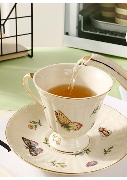 Retro Sevimli Kahve Kupası Pot Phnom Penh Krem Ikrale Çay Taza De Cafe Seramik Çay Kupası Mutfak Yemek ve bar Kawaii | Kahve Kupası ve tabak Setleri (Yurt Dışından)