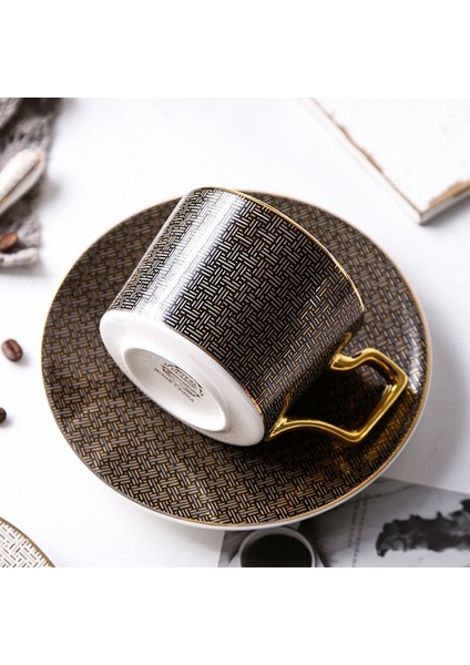 Klasik Izgara Desen Seramik Kahve Fincanı(Yurt Dışından) fiyatları
