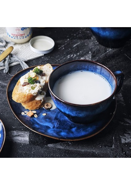 Kahve Kupaları Sırlı Seramik Kahvaltı Kupası ve Sos Seti Restaurant Hotel Sofra Kafe Teacups | Kahve Kupası ve tabak Setleri (Yurt Dışından)