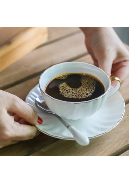 Ev Nefis Kahve Fincanı Çanak Kaşık Daire ile Seramik Kupası | Diğer Cam (Yurt Dışından) fiyatları