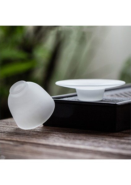 Bulut Buzlu Çay Bardak Cam Taşınabilir Kupası ve Tabağı Set Çay Bardak Çay Töreni Teacup Güzel Hediyelik Çay Seti | Teacups (Yurt Dışından) fırsatları