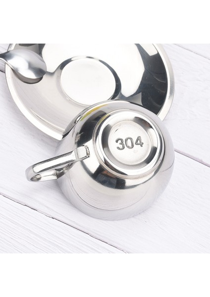 Yaratıcı Hediye Fincan Paslanmaz Çelik Kahve Fincanı Set Çift Süt Kupası Avrupa Kupası ile Daire Çay Bardak ve Daire Setleri | Kupalar (Yurt Dışından) modelleri