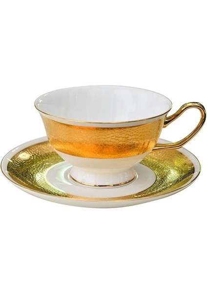 Lüks Altın Kemik Çini Çay Bardağı Modern Ingilizce Çay Seti Seramik Kahve Kupa Espresso Çay Fice ve Sacer Vasos Para Cafe Drinkware | Kahve Kupası ve tabak Setleri (Yurt Dışından)