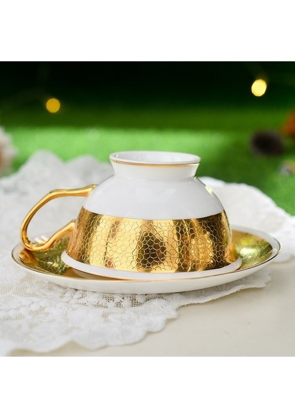 Lüks Altın Kemik Çini Çay Bardağı Modern Ingilizce Çay Seti Seramik Kahve Kupa Espresso Çay Fice ve Sacer Vasos Para Cafe Drinkware | Kahve Kupası ve tabak Setleri (Yurt Dışından)