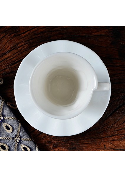 Beyaz Kabartmalı Seramik Kahve Fincanı Seti Lüks Yeniden Kullanılabilir Çay Bardağı ve Tabağı Set Vintage Ev Eşyaları | Kupa ve tabaklar (Yurt Dışından) fırsatları