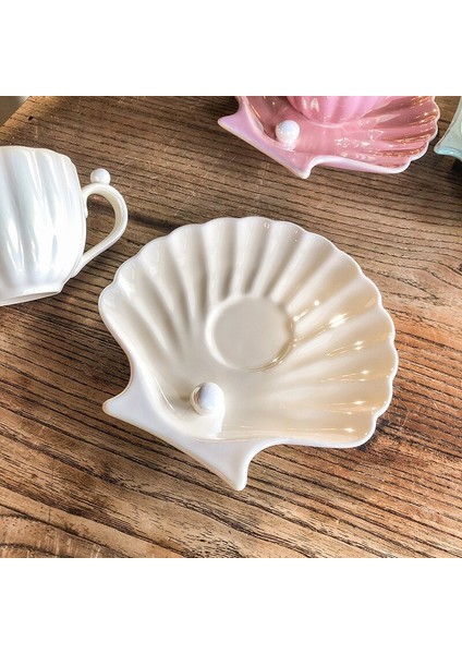 Sevimli Yaratıcı Porselen Fincan ve Tabağı Seramik Basit Çay Setleri Modern Tasarım Kahve Süt Suyu Su Bardağı Kafe | Kupalar (Yurt Dışından)