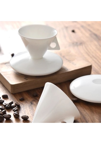 60 ml Yaratıcı Seramik Espresso Kahve Kupa Lüks Kemik Koni Tipi Kahve Fincanı Daire Seti Piramit Küçük Kahve Kupa Latte | Kahve Kupası ve tabak Setleri (Yurt Dışından)