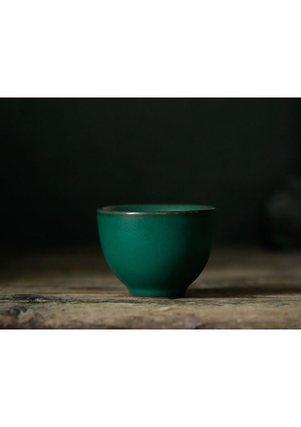 Kung Fu Çay Seti Çay Kupası Master Kupası Tek Fincan Ev Küçük Fincan Seramik Stoneware Yuvarlak Ağız Retro Yaratıcı Kokulu Kupası 45ML | Teaware Setleri (Yurt Dışından)