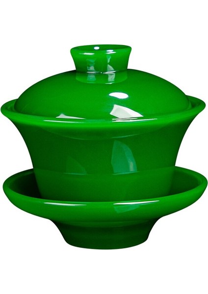 Tangfeng Liuli Sancai Kaplı Çay Kılıfı Tek Kişilik Olmayan Cam Çay Kase Beyaz Yeşim Porselen Kapalı Çay Bardağı ile Kapaklı Malzemesi: Seramik + Cam (Yurt Dışından)