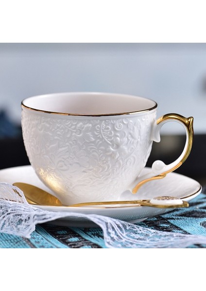 Kemik Çini Kahve Kupalar Kahvaltı Süt Çay Bardağı Tepsi ve ile Drinkwarekaşık Mutfak Eşyaları Içme Gereçleri Düğün Hediyeleri Çevre Dostu | Teaware Setleri (Yurt Dışından)