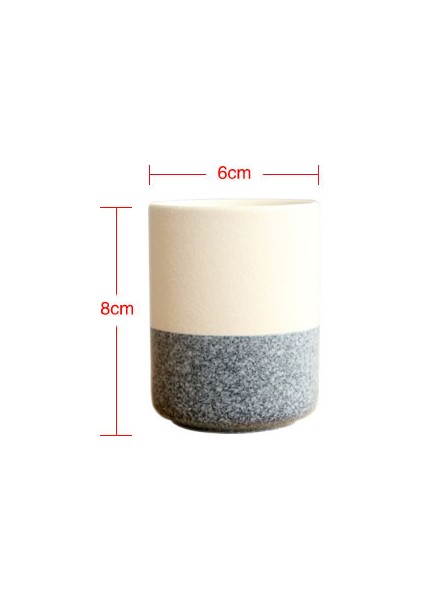 Kar Glaze Seramik Küçük Düz Fincan 180 ml Basit Japon Tarzı Küçük Çay Bardağı Bir Ağız Şarap Cam Pişirme Sofra (Yurt Dışından)