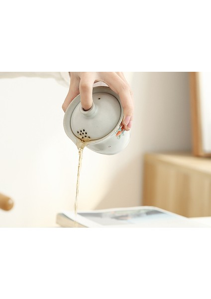 Dehua Ru Fırın Açık Seyahat Çay Seti, Seramik Hediye Taşıma Çanta Tarzı Hızlı Yolcu Fincan, Bir Pot ve Üç Su Bardağı (Yurt Dışından) fiyatları