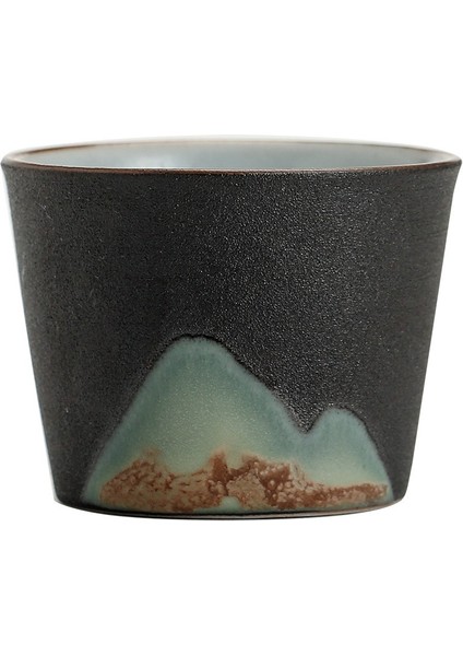 1 Adet El Boyalı Zen Çay Bardağı El Yapımı Retro Çin Tarzı Stoneware Master Kupası Seramik Kung Fu Çay Seti Seramik Kupası Küçük Bardaklar | Teacups (Yurt Dışından)