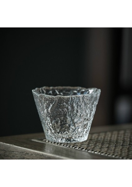 1 Adet Cam Çay Bardağı Buz Çiy Çay Bardağı Cam Isıya Dayanıklı Şeffaf Dövülmüş Kişisel Kupası Tek Kupası | Teacups (Yurt Dışından)