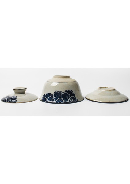 El Boyalı Bulut Gaiwan Çay Çömlekçilik Tureen Için Kapaklı Teaware Kung Fu Çay Töreni Set Kahve Kupalar Kaseler Chawan | Çay Tureen (Yurt Dışından)