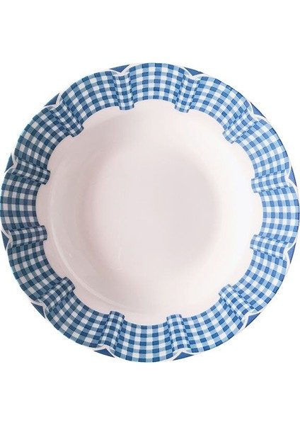 Retro Dantel Mavi Uygun Fiyatlı Lüks Stil Plaka Ins Stil Basit Seramik Service Plaka Derin Plaka Kahvaltı Plaka Tatlı Tabağı | Kaseler (Yurt Dışından)