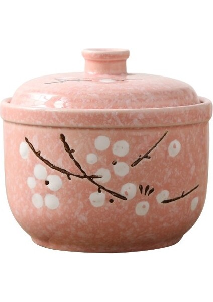Japon Haşlama Kupası Seramik Underglaze Renk Buğulanmış Yumurta Güveç Çorba Ev Hediye Kuş Yuva Kaplı Kase Kaşık Seti Sofra Takımı | Kaseler (Yurt Dışından)