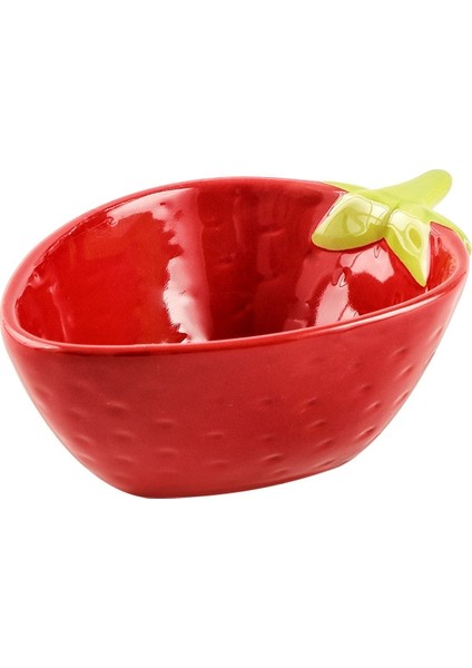 Kawaii Çilek Şekilli Meyve Seramik Kase Salata Kase Meyve Pirinç Kahvesi Gıda Salatası Snack Dish Restoran Mutfak Kase | Kaseler (Yurt Dışından)