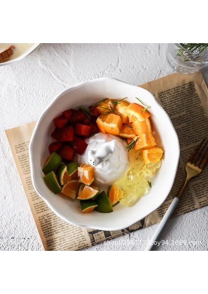 Tatlı Meyve Salatası Kutup Ayı Hayvan Smoothie Sevimli Kurutulmuş Meyve Kase Çorba Kase Ev Snack Sofra Şehriye Kase | Kaseler (Yurt Dışından) modelleri