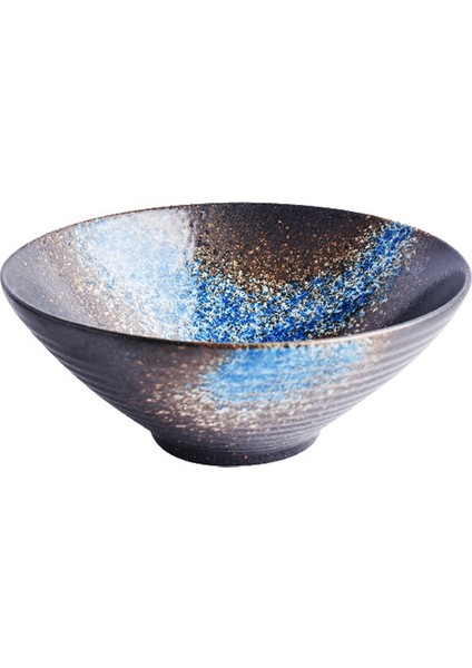 Japon Stil Ramen Pirinç Noodles Çorba Kase Seramik Bambu Şapka Kase 7 Inç Ev Sofra Renk Sır Sanat Kase | Kaseler (Yurt Dışından)