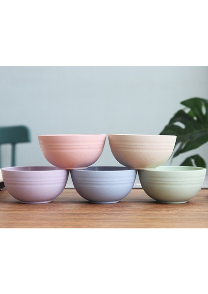 5 Adet 12 cm Buğday Saman Salatası Kaseler Kırılmaz Karıştırma Kaseler Kullanımlık Bulaşık Makinesi Mikrodalga Çorba Kaseleri Ev Mutfak Restoran | Kaseler (Yurt Dışından) modelleri
