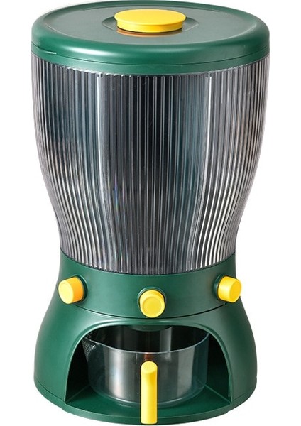 10 kg Dönen Pirinç Kova Mutfak Depolama Tankı Nem Geçirmez Böcek Geçirmez Tahıl Saklama Kutusu Tahıl Organizatör Büyük Kapasite | Şişeler, Kavanozlar ve kutular (Yurt Dışından)