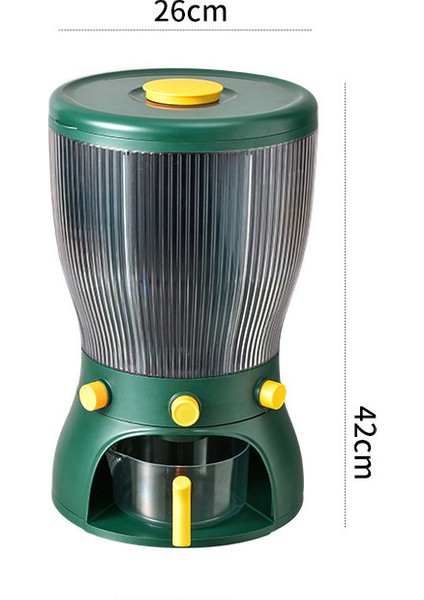 10 kg Dönen Pirinç Kova Mutfak Depolama Tankı Nem Geçirmez Böcek Geçirmez Tahıl Saklama Kutusu Tahıl Organizatör Büyük Kapasite | Şişeler, Kavanozlar ve kutular (Yurt Dışından) fiyatları