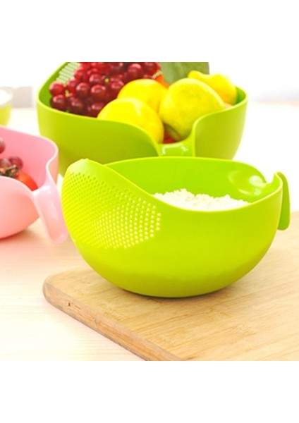 Yıkama Sebze Meyve Kevgir Pirinç Boşaltma Sepeti Kolları ile Lavabo Drenaj Mutfak Çay Süzgeci Ev Depolama Drenaj | Çanta ve sepet (Yurt Dışından) fırsatları