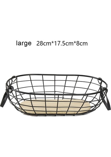 Nordic Metal Tel Meyve Sebze Plaka Oturma Odası Depolama Sepeti Mutfak Tahliye Rafı Yumurta Depolama Tutucu Snack Tepsi Depolama | Çanta ve sepet (Yurt Dışından)