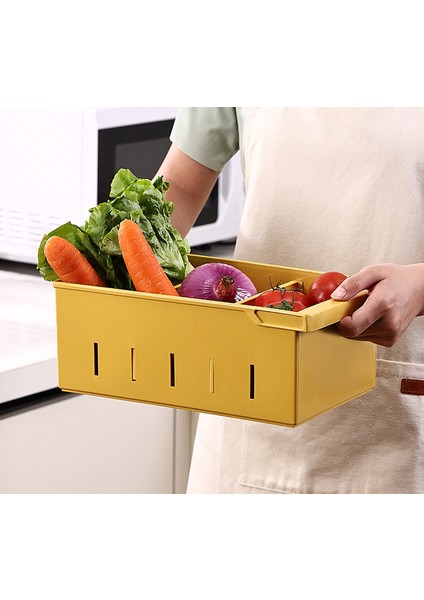 Mutfak Dolabı Çekmece Kilit Organizatör Binonları Buzdolabı Saklama Kutusu Meyve Taze Tutma Konteyner Gıda Depolama Sepeti Kutusu | Çanta ve sepet (Yurt Dışından) modelleri