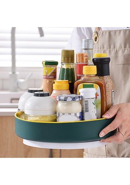 360 ° Dönen Depolama Rafı Çok Fonksiyonlu Baharat Organizatör Raf Yağsız Kaymaz Mutfak Malzemeleri Tutucu | Çanta ve sepet (Yurt Dışından) modelleri