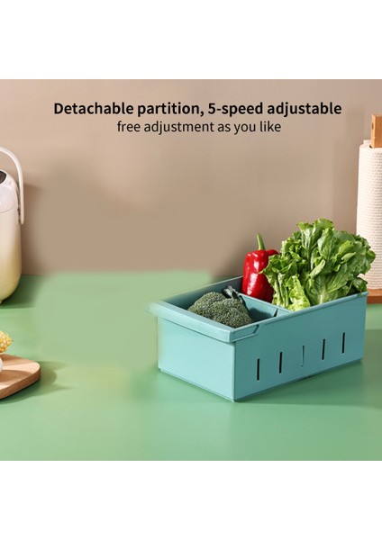 Mutfak Dolabı Çekmece Kilit Organizatör Binonları Buzdolabı Saklama Kutusu Meyve Taze Tutma Konteyner Gıda Depolama Sepeti Kutusu | Çanta ve sepet (Yurt Dışından) fırsatları