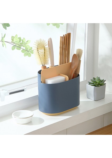 Çok Fonksiyonlu Drenaj Sepeti Çubuk Çatı Kaşık Saklama Kutusu Mutfak Konteyner Tutucu Raf Organizatör Malzemeleri Çevre Dostu | Çanta ve sepet (Yurt Dışından) modelleri