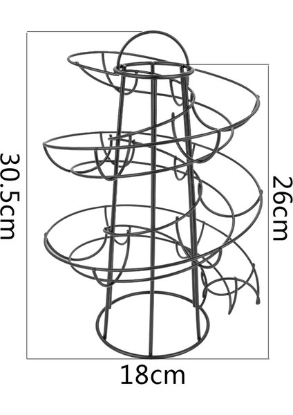 Deluxe Spiraling Dispenser Raf Sepet Saklama Alanı 24 Çok Fonksiyonlu Raf Depolama Mutfak Tutucular Aracı | Depolama Tutucular ve raflar (Yurt Dışından)