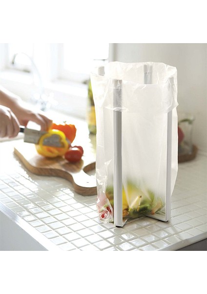 Annemin El Mutfak Gadget Çok Fonksiyonlu Mutfak Yardımcısı Mutfak Eko Standı Plastik Torba Tutucu Renk Siyah ve Beyaz | Depolama Tutucular ve raflar (Yurt Dışından)