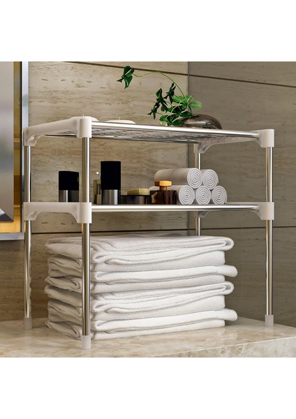 2 Tier Mikrodalga Raf Raf Mutfak Raf Baharat Organizatör Mutfak Depolama Raf Banyo Organizatör Raf Kitap Ayakkabı Rafları | Depolama Tutucular ve raflar (Yurt Dışından) fiyatları