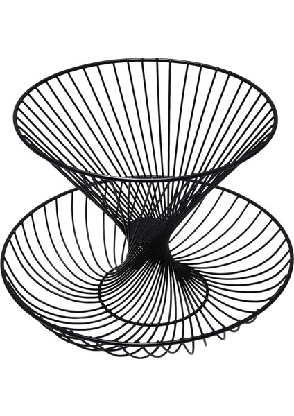 Yaratıcı Modern 2 Katmanlı Metal Kase Mutfak Meyve Sepeti Şampanya Zarif Ev Oturma Odası Dekorasyon Depolama Sepeti | Depolama Tepsileri (Yurt Dışından)