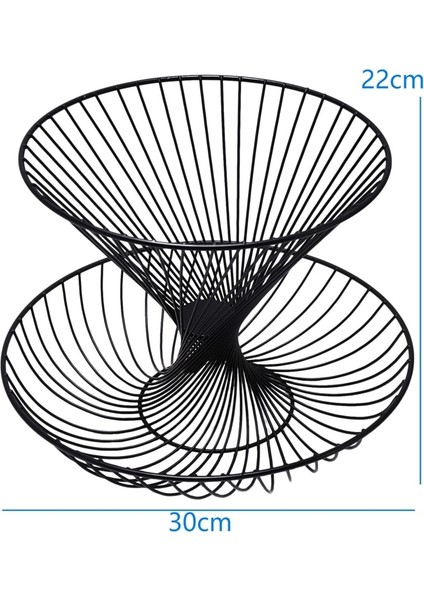 Yaratıcı Modern 2 Katmanlı Metal Kase Mutfak Meyve Sepeti Şampanya Zarif Ev Oturma Odası Dekorasyon Depolama Sepeti | Depolama Tepsileri (Yurt Dışından) fiyatları