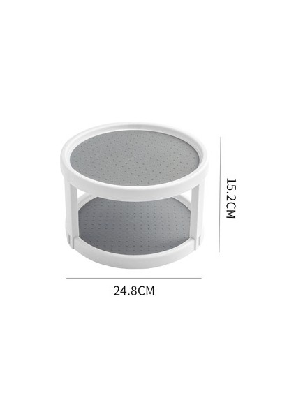 Iki Katmanlı Ikiz Turntable Depolama Pikap Çok Seviye Rotary Mutfak Baharat Müdürü Dolaplar, Kelepçeler, Buzdolapları | Depolama Tepsileri (Yurt Dışından) fiyatları