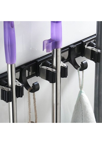 Mop Süpürge Tutucu Yumruk Ücretsiz Duvar Montaj Organizatör Depolama Kanca Askı Mutfak Banyo Bodrum Garaj Aksesuarları | Depolama Tutucular ve raflar (Yurt Dışından) fiyatları