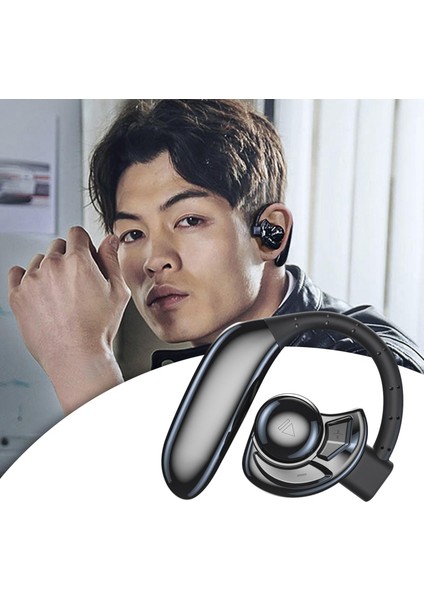 Bluetooth 5.0 Kulaklık Değiştirilebilir 2x145mah Akıllı Telefonlar Stereo Için Iş Siyah (Yurt Dışından)