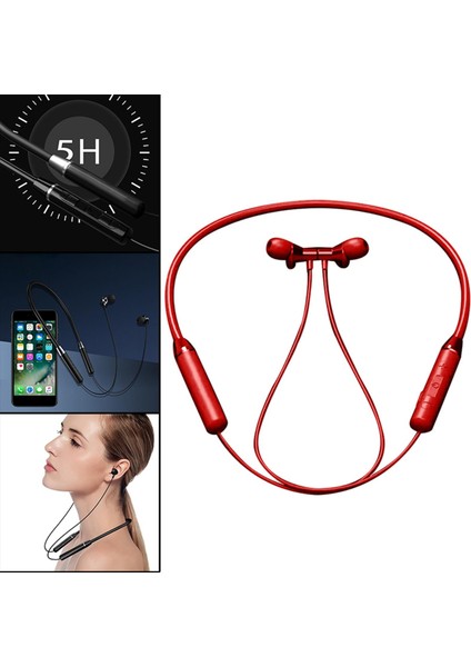 Bt5.0 Akıllı Telefonlar Bilgisayar Oyun Kırmızı Için Kablosuz Boyun Bandı Kulaklık Su Geçirmez (Yurt Dışından) fırsatları
