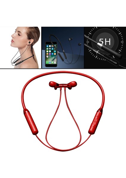 Bt5.0 Akıllı Telefonlar Bilgisayar Oyun Kırmızı Için Kablosuz Boyun Bandı Kulaklık Su Geçirmez (Yurt Dışından) indirimleri