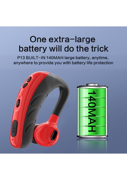 Mic İle Kablosuz Bluetooth Kulaklık Ipx6 Su Geçirmez Dahili Mikrofon Spor Salonu Kırmızı (Yurt Dışından) modelleri