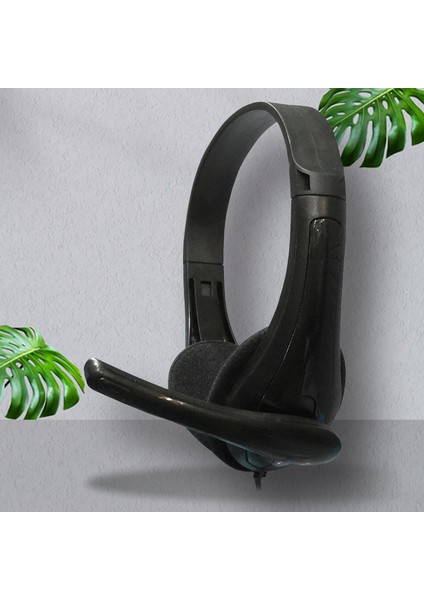 Kablolu Kulaklıklar 3.5mm Ses Jakı Bilgisayar Tabletleri Için Mikrofon İle Genç Siyah (Yurt Dışından) indirimleri