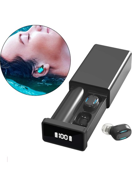 Kulak Kulaklıklar Kulakiçi Bluetooth Kablosuz 2200mah Şarj Kutusu Evrensel Siyah (Yurt Dışından) fırsatları