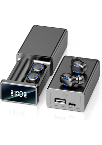 Kulak Kulaklıklar Kulakiçi Bluetooth Kablosuz 2200mah Şarj Kutusu Evrensel Siyah (Yurt Dışından) indirimleri